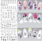 Geometric Nail polish Design Stickers For Nails