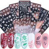 Nail Art Stamp Template Flower Plate