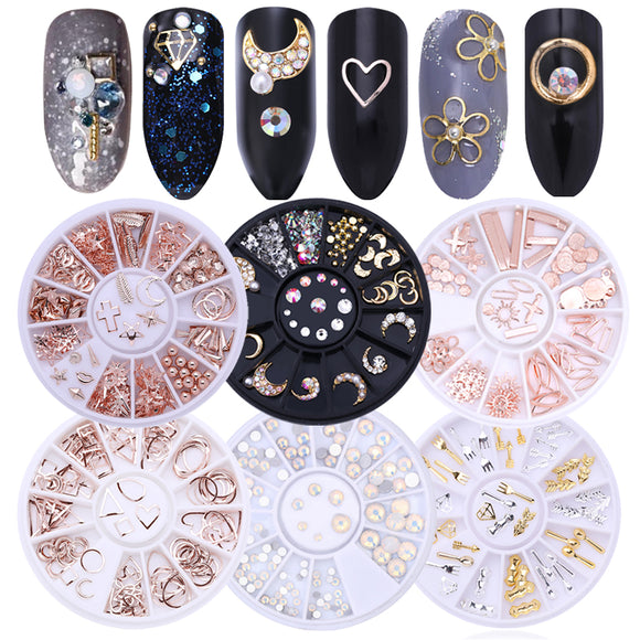 Mixed Color Nail Rhinestones Stones Nails Art Decorations Crystals Accessories