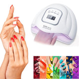 45 Beads UV LED Nail Lamp Nail Dryer With LED Display For All Gel Cure Manicure Nail Machine Nail Art Tools