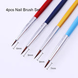 Gel Brush Liner Painting Pen Acrylic Drawing Brush for Nails