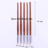 Gel Brush Liner Painting Pen Acrylic Drawing Brush for Nails