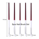 Gel Brush Liner Painting Pen Acrylic Drawing Brush for Nails