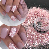 Rose Gold Glitter for Nail Decoration