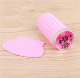 Nail Stamping Template Geometry & Lace Flower Nail Stamp Polish